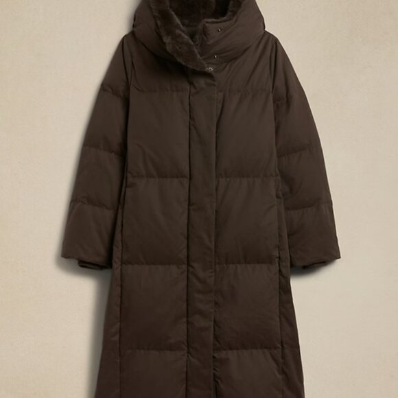 Banana Republic Lowri Puffer Coat - Small - Roasted Cocoa Brown - NEVER WORN! - Picture 15 of 15